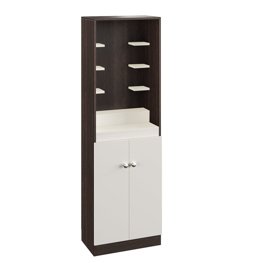 Mira Engineered Wood Floor Standing Home Temple for Living Room