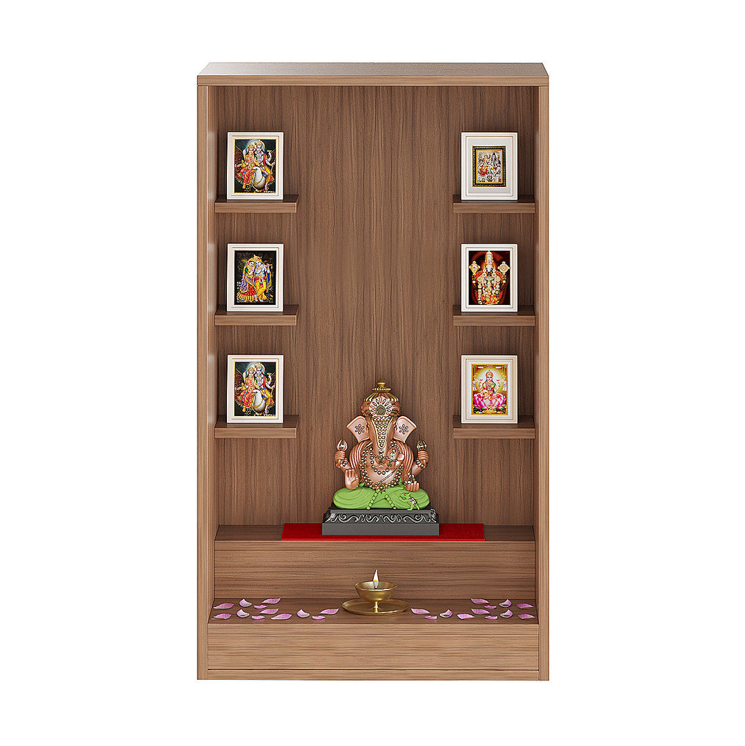 Anika Wall Mounted Home Temple for Living Room