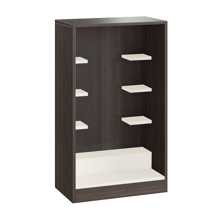 Anika Wall Mounted Home Temple for Living Room Wenge & White Finish