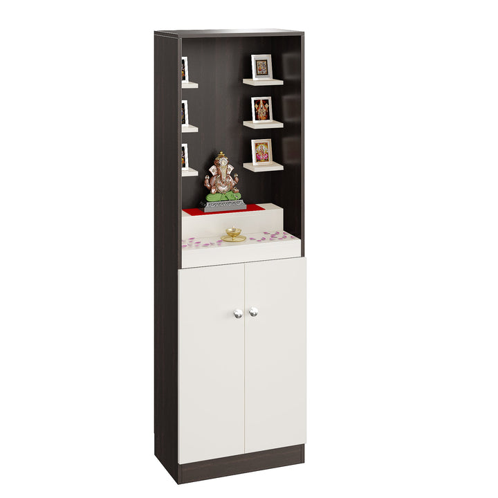 Mira Engineered Wood Floor Standing Home Temple for Living Room