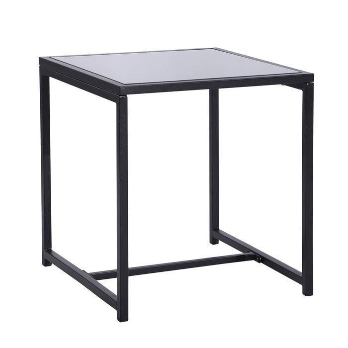 Drish Outdoor Patio Seating Set 2 Chairs and 1 Table Set (Black)