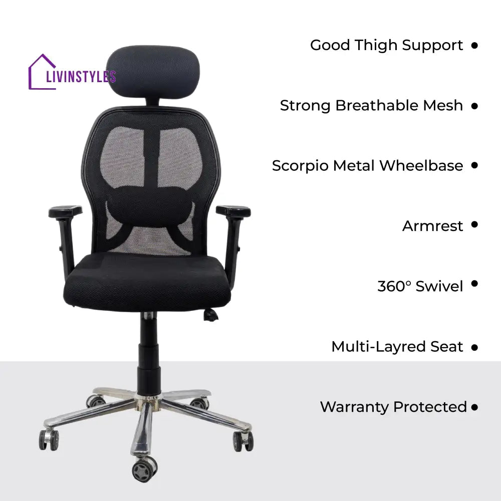 Titan Throne Matrix High Back Mesh Ergonomic Office Chair with Scorpio Base