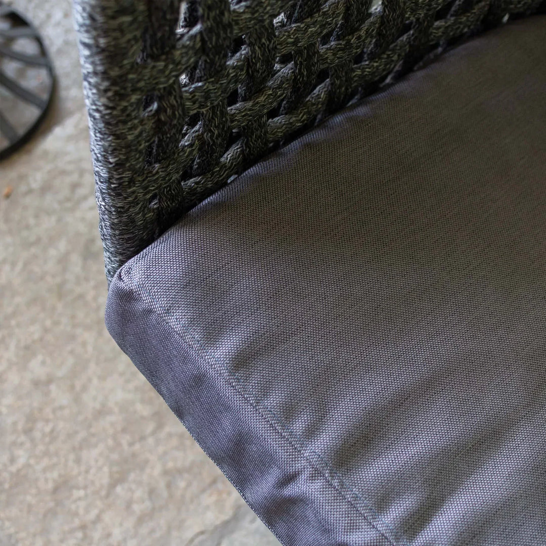 Obando Double Seater Hanging Swing Without Stand For Balcony, Garden Swing (Black) Braided & Rope