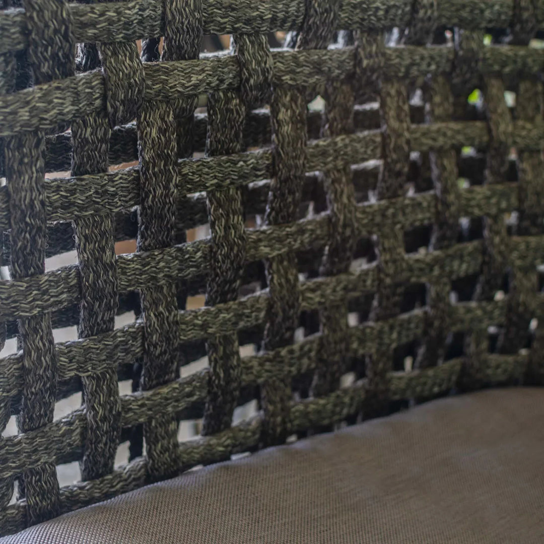 Obando Double Seater Hanging Swing Without Stand For Balcony, Garden Swing (Black) Braided & Rope