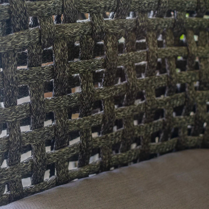 Obando Double Seater Hanging Swing Without Stand For Balcony, Garden Swing (Black) Braided & Rope