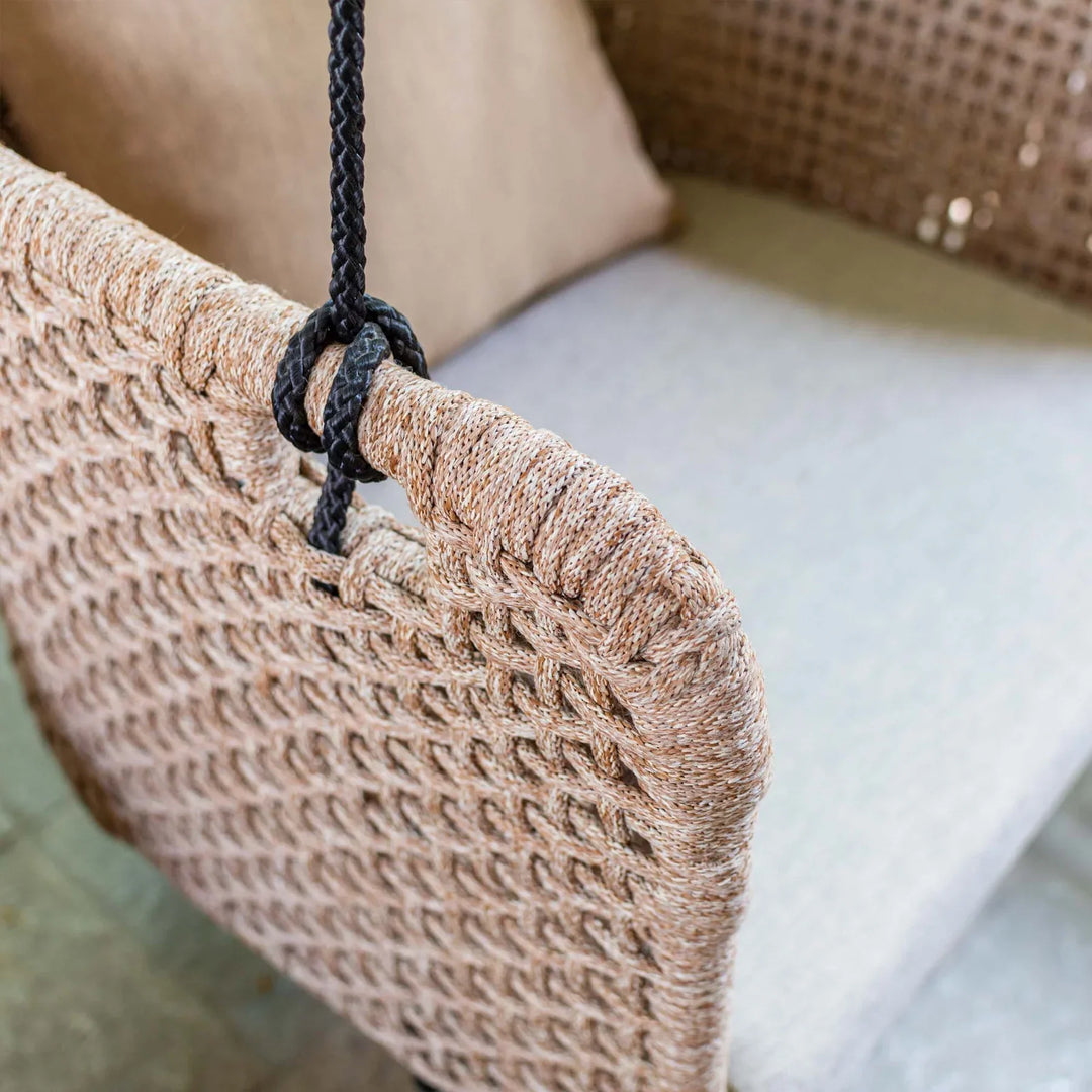 Novia Single Seater Hanging Swing Without Stand For Balcony, Garden Swing (Honey)