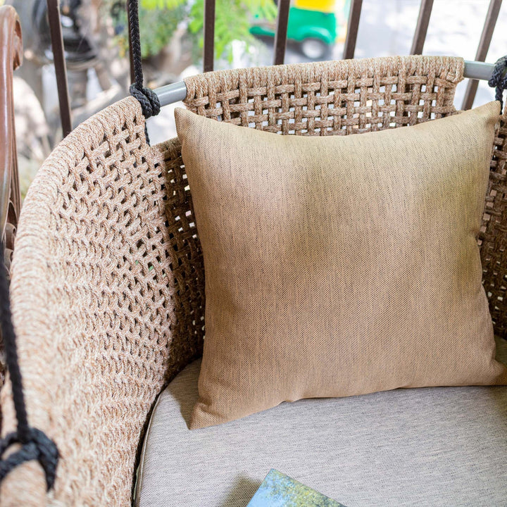 Novia Single Seater Hanging Swing Without Stand For Balcony, Garden Swing (Honey)