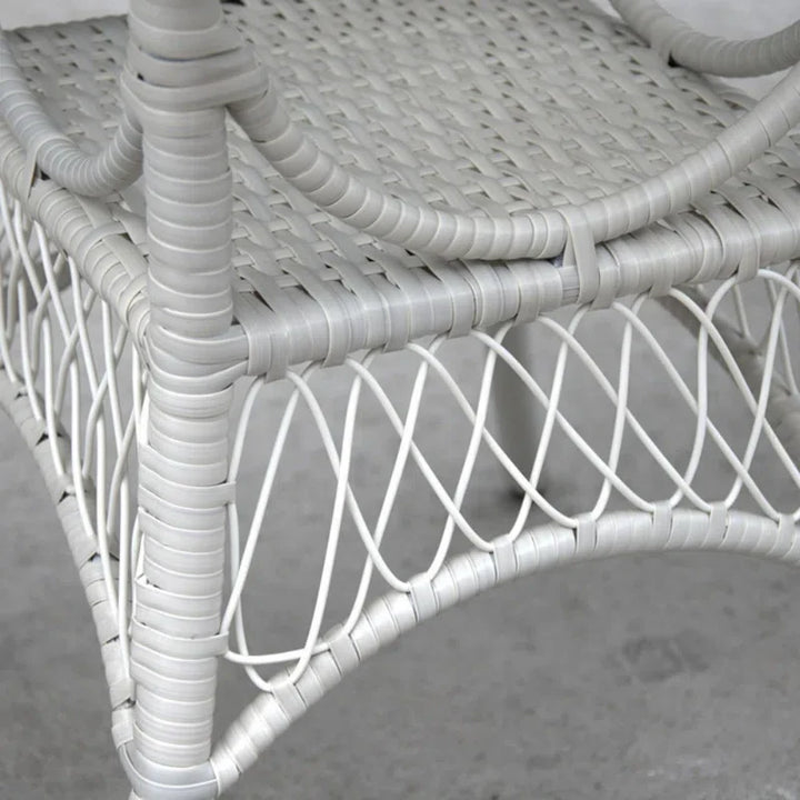 Sybil Outdoor Patio Seating Set 2 Chairs and 1 Table Set (White)