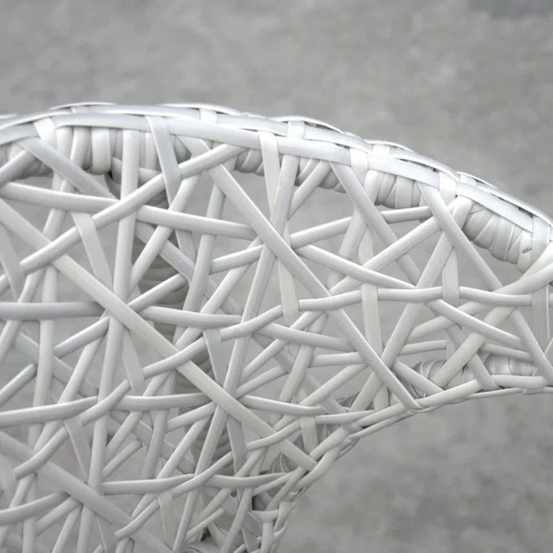 Sybil Outdoor Patio Seating Set 2 Chairs and 1 Table Set (White)