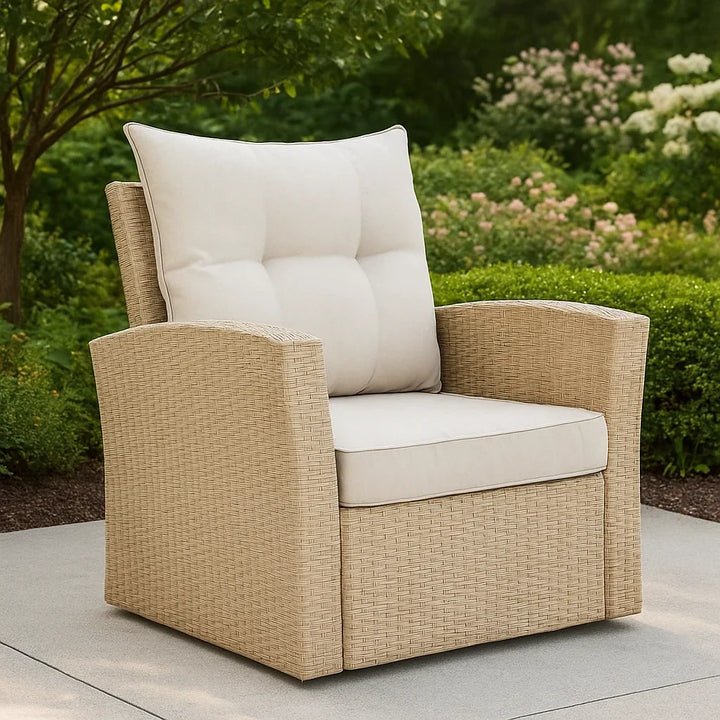 Hajar Outdoor All-Weather Wicker Single Seater Sofa