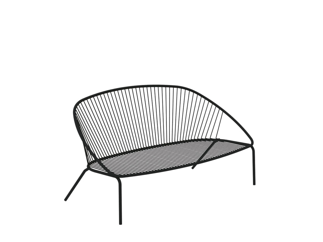 Oli Outdoor Garden Balcony Sofa Set 2 Seater, 2 Single seater and 1 Center Table Set (Black + Cream)