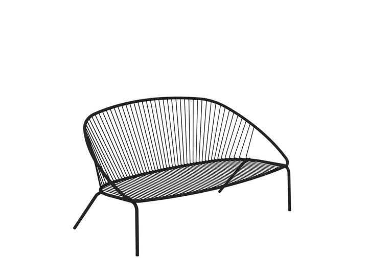 Oli Outdoor Garden Balcony Sofa Set 2 Seater, 2 Single seater and 1 Center Table Set (Black + Cream)