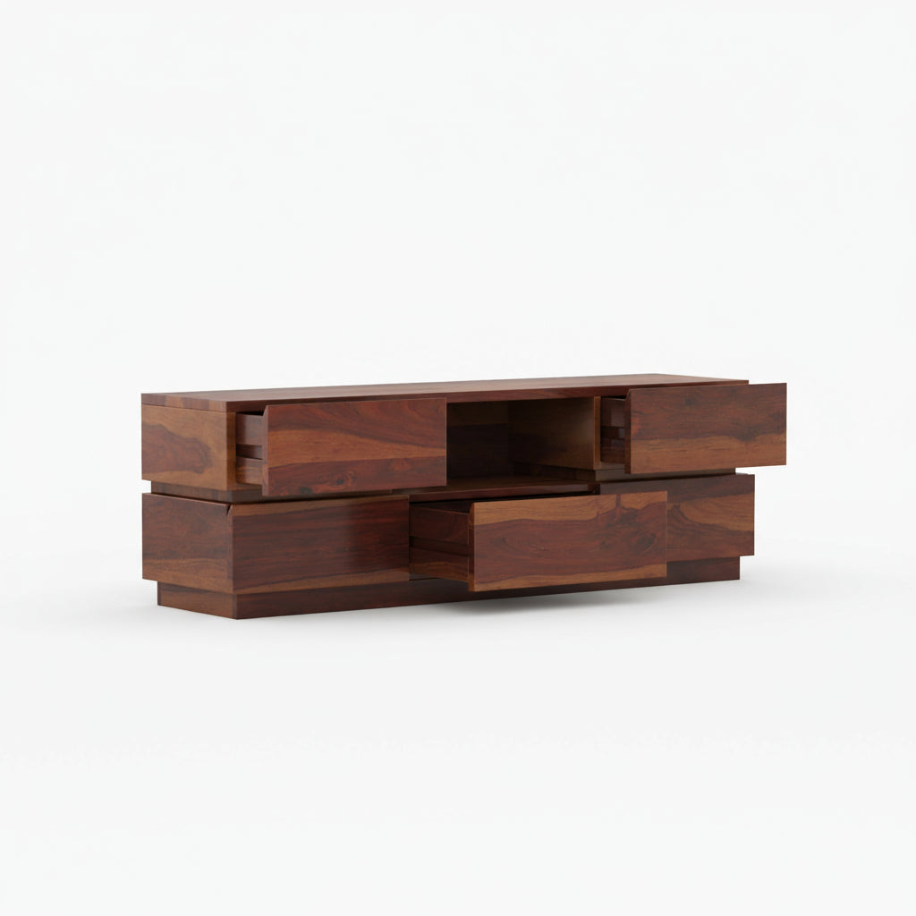 Valeria Sheesham Wood Tv Unit for Living Room