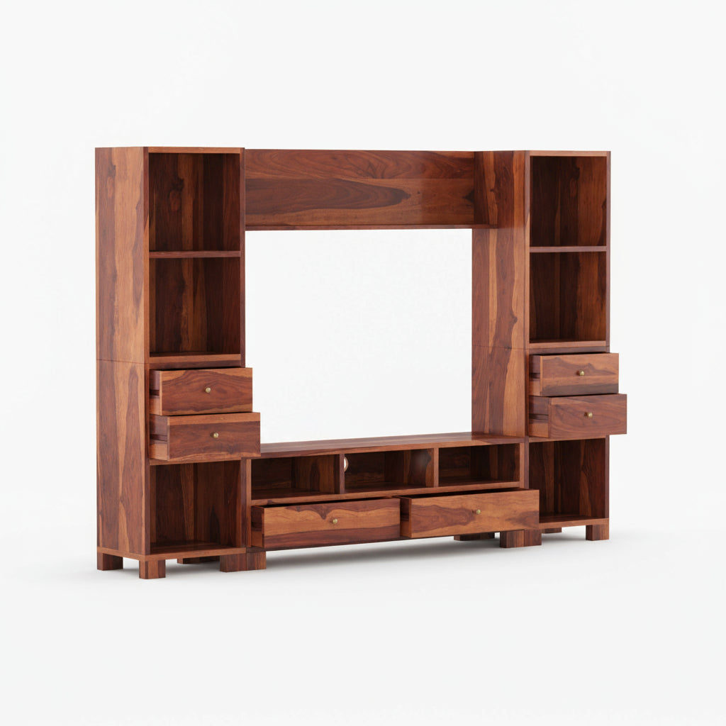 Victoria Sheesham Wood large TV unit for Living Room