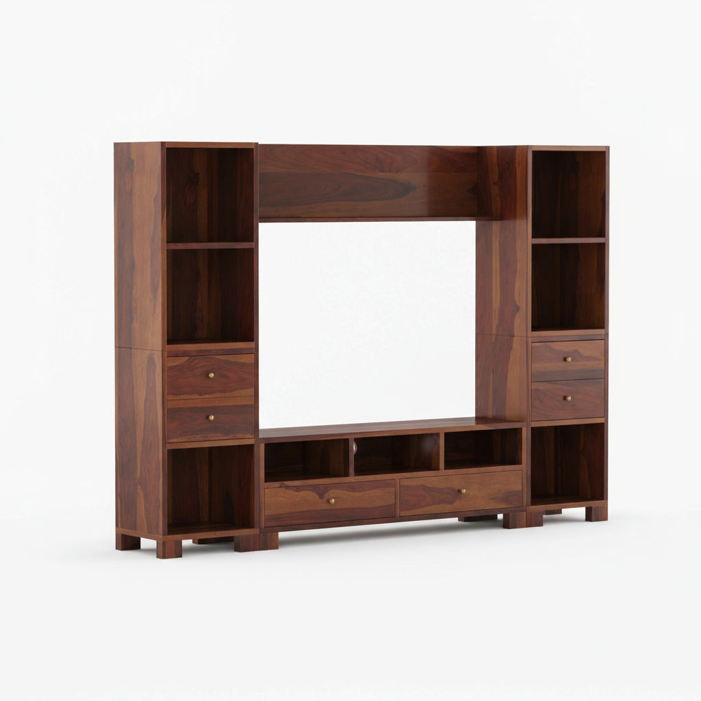 Victoria Sheesham Wood large TV unit for Living Room