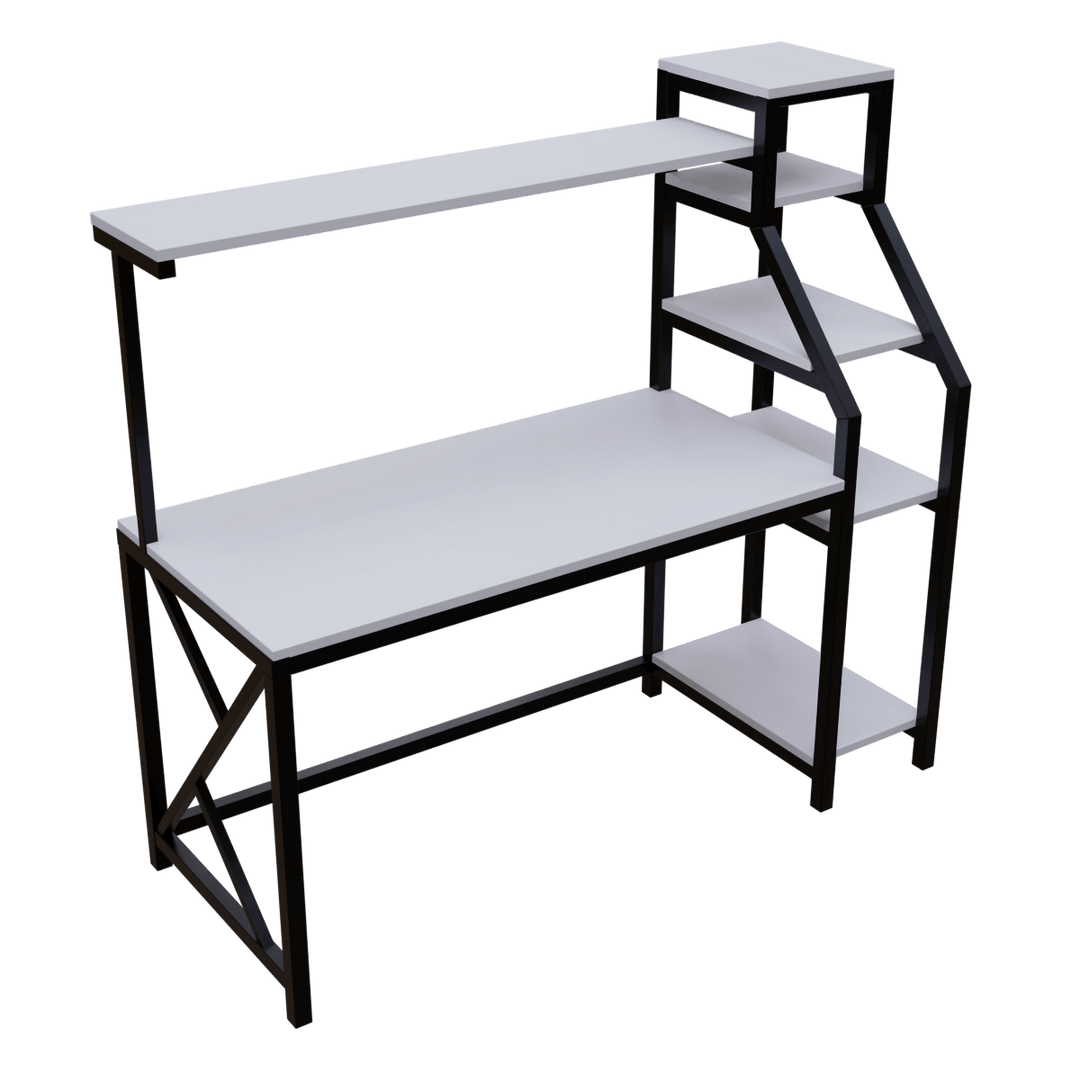 Rio Study Table with Verticle Storage | Computer Table | Study Table for Home