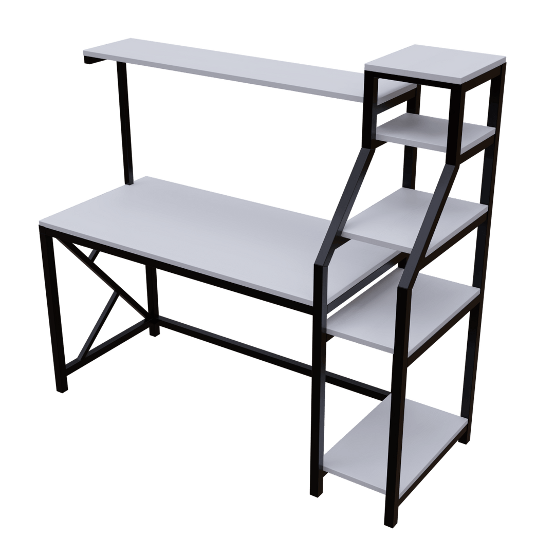 Rio Study Table with Verticle Storage | Computer Table | Study Table for Home