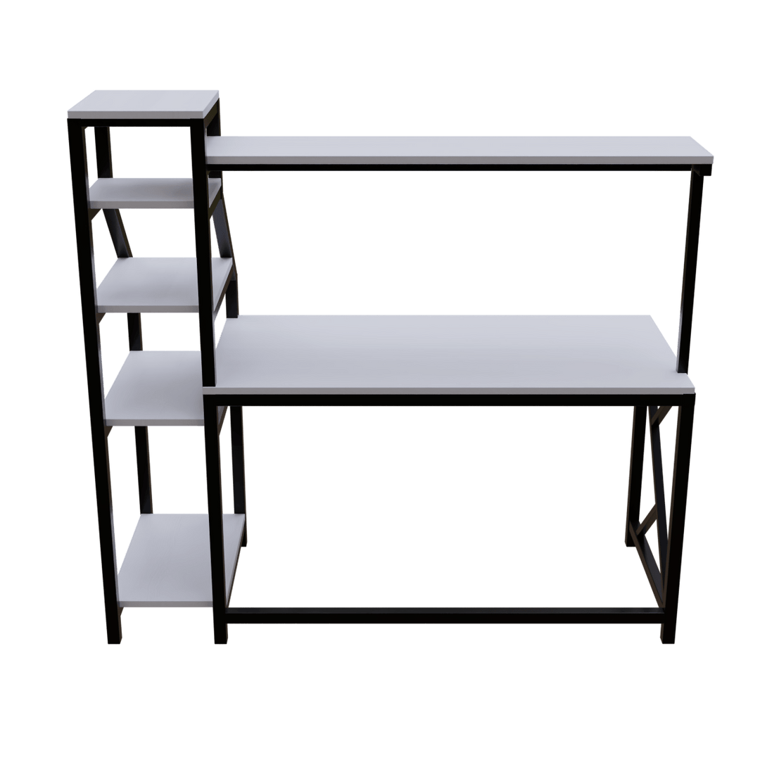 Rio Study Table with Verticle Storage | Computer Table | Study Table for Home