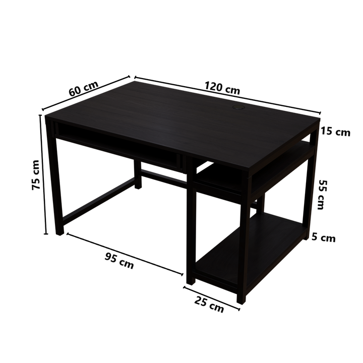 Carter Computer Table With Open Storage | Computer Table | Study Table for Home