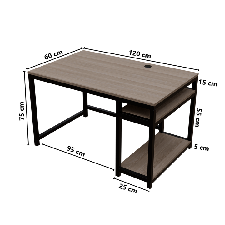 Carter Computer Table With Open Storage | Computer Table | Study Table for Home