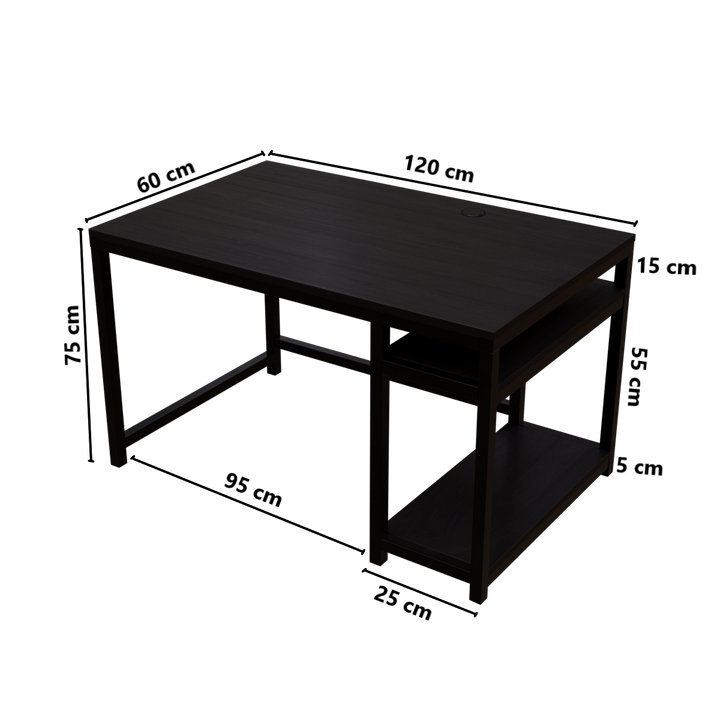 Carter Computer Table With Open Storage | Computer Table | Study Table for Home