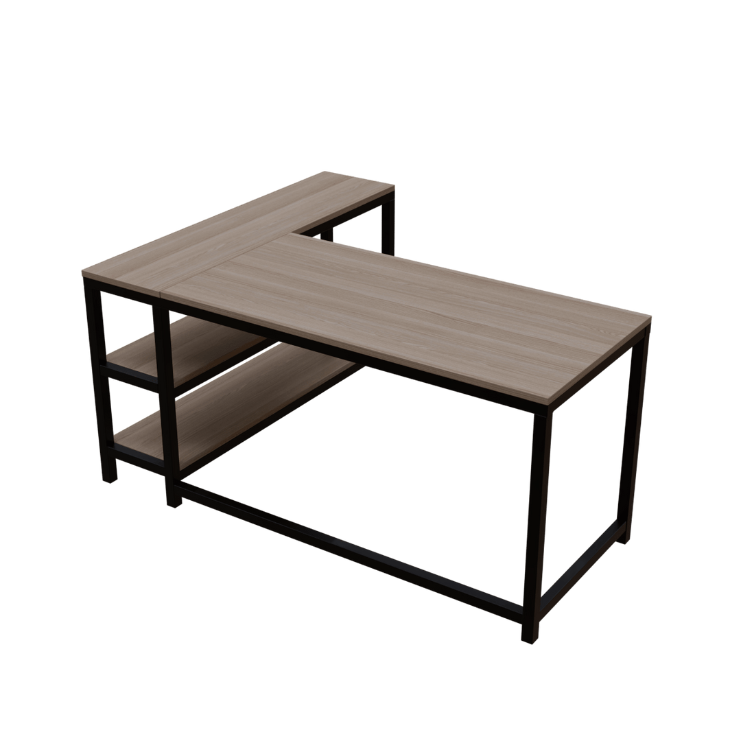 Optimus L shape desk with Storage Design | Computer Table | Study Table for Home