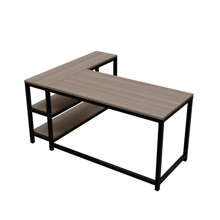 Optimus L shape desk with Storage Design | Computer Table | Study Table for Home