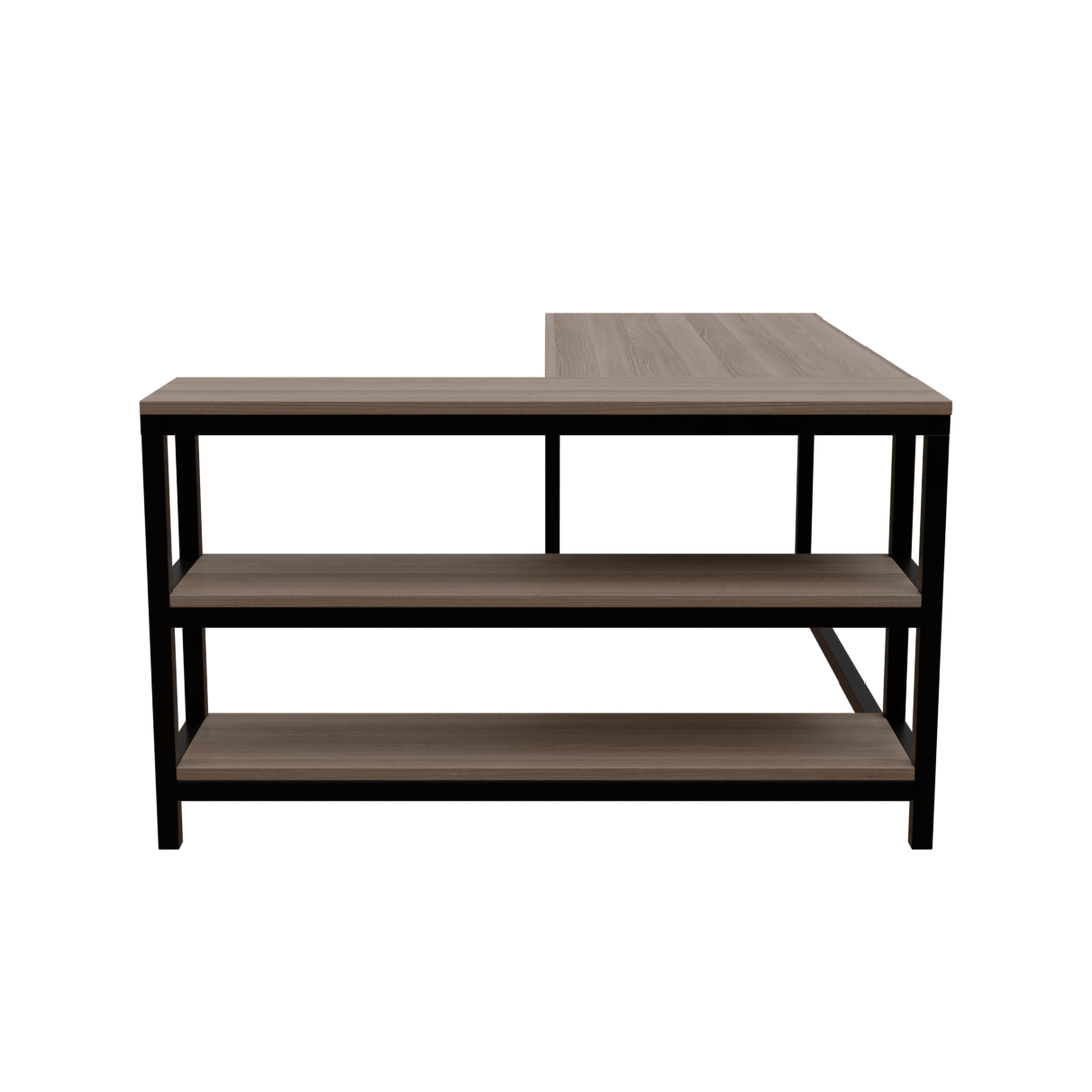 Optimus L shape desk with Storage Design | Computer Table | Study Table for Home