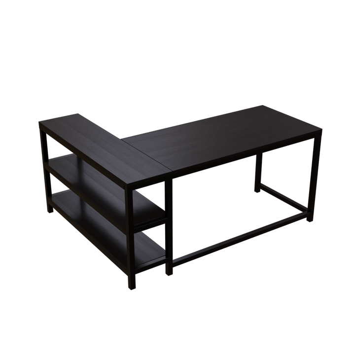 Optimus L shape desk with Storage Design | Computer Table | Study Table for Home