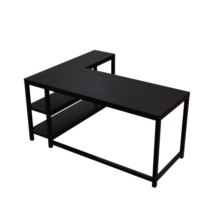 Optimus L shape desk with Storage Design | Computer Table | Study Table for Home