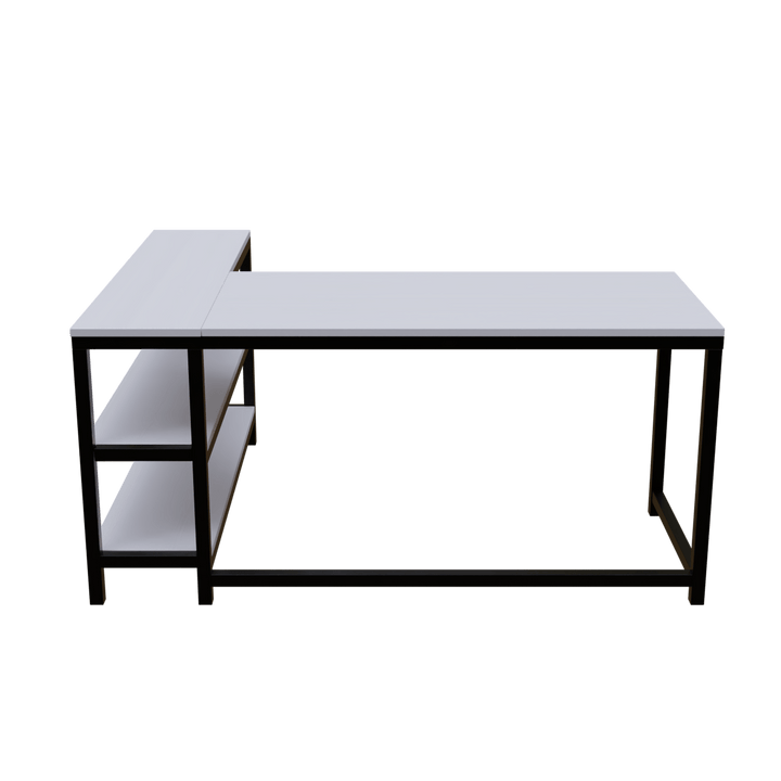 Optimus L shape desk with Storage Design | Computer Table | Study Table for Home