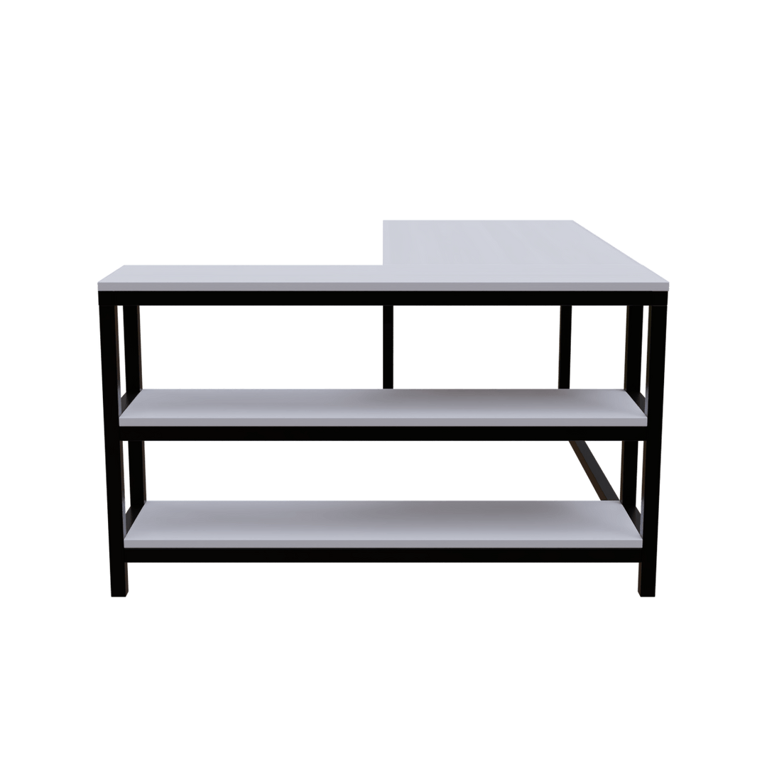 Optimus L shape desk with Storage Design | Computer Table | Study Table for Home