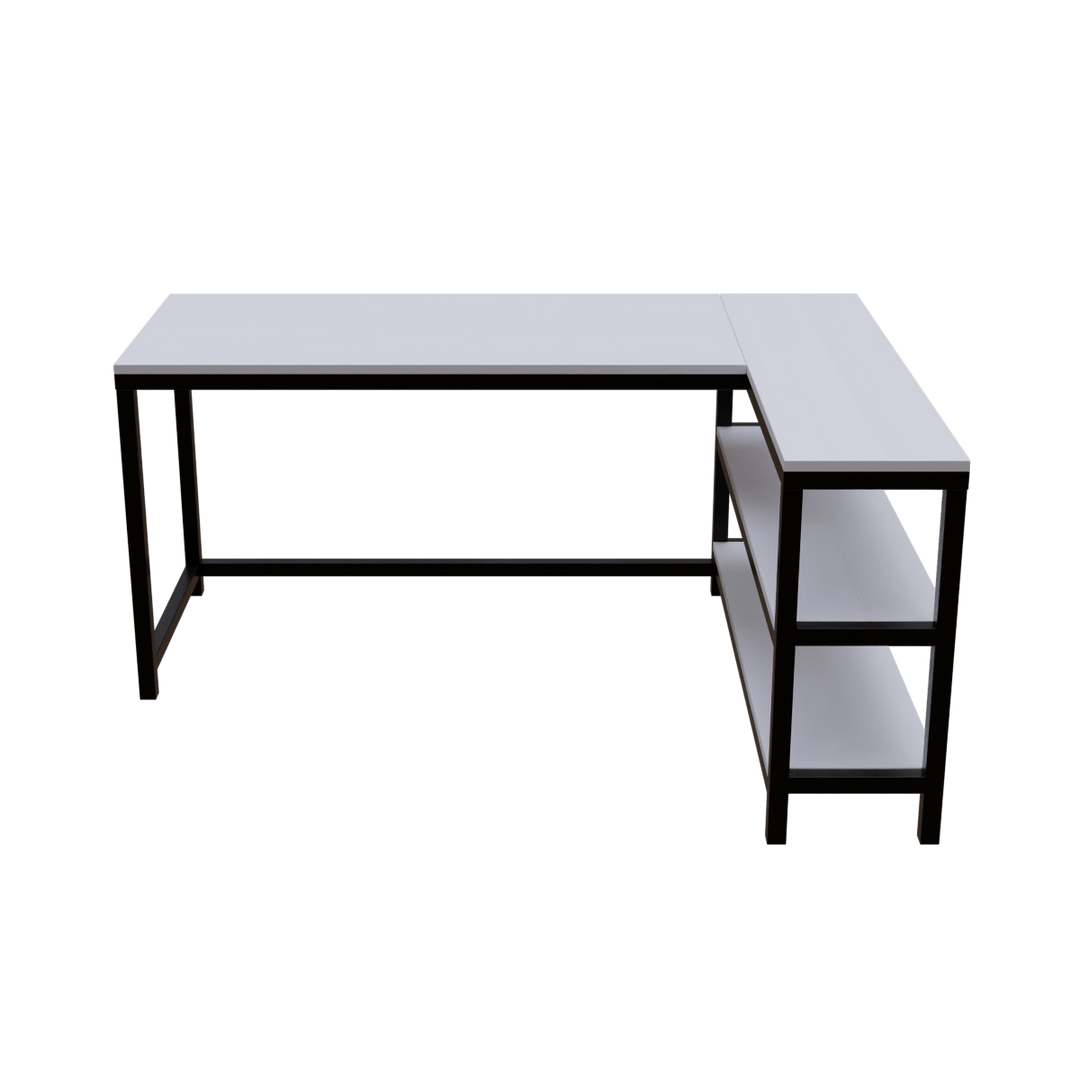Optimus L shape desk with Storage Design | Computer Table | Study Table for Home