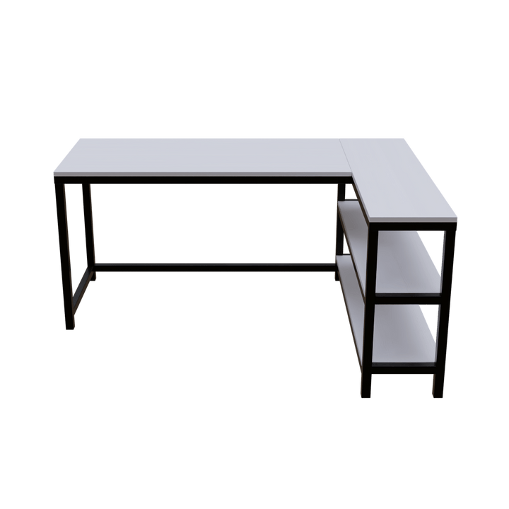 Optimus L shape desk with Storage Design | Computer Table | Study Table for Home