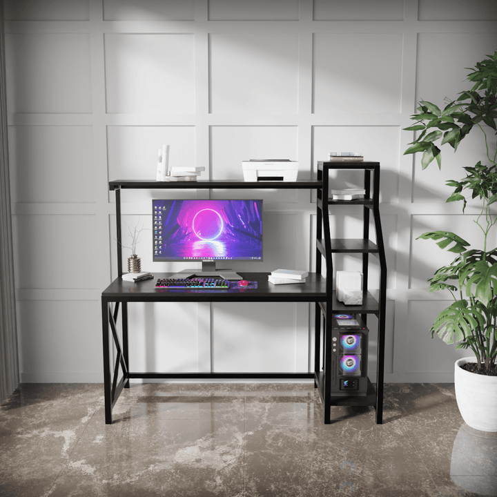 Rio Study Table with Verticle Storage | Computer Table | Study Table for Home