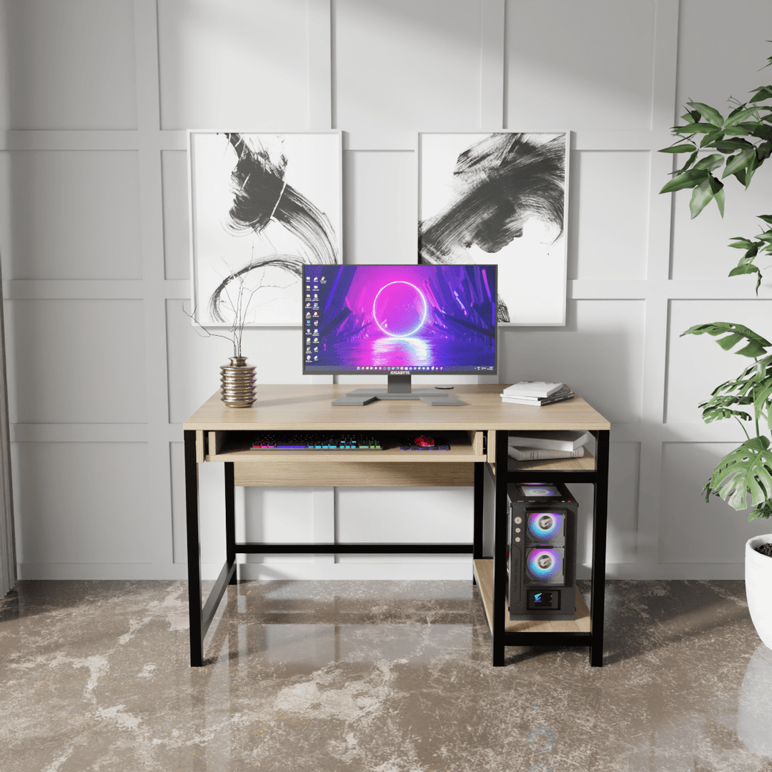 Carter Computer Table With Open Storage | Computer Table | Study Table for Home