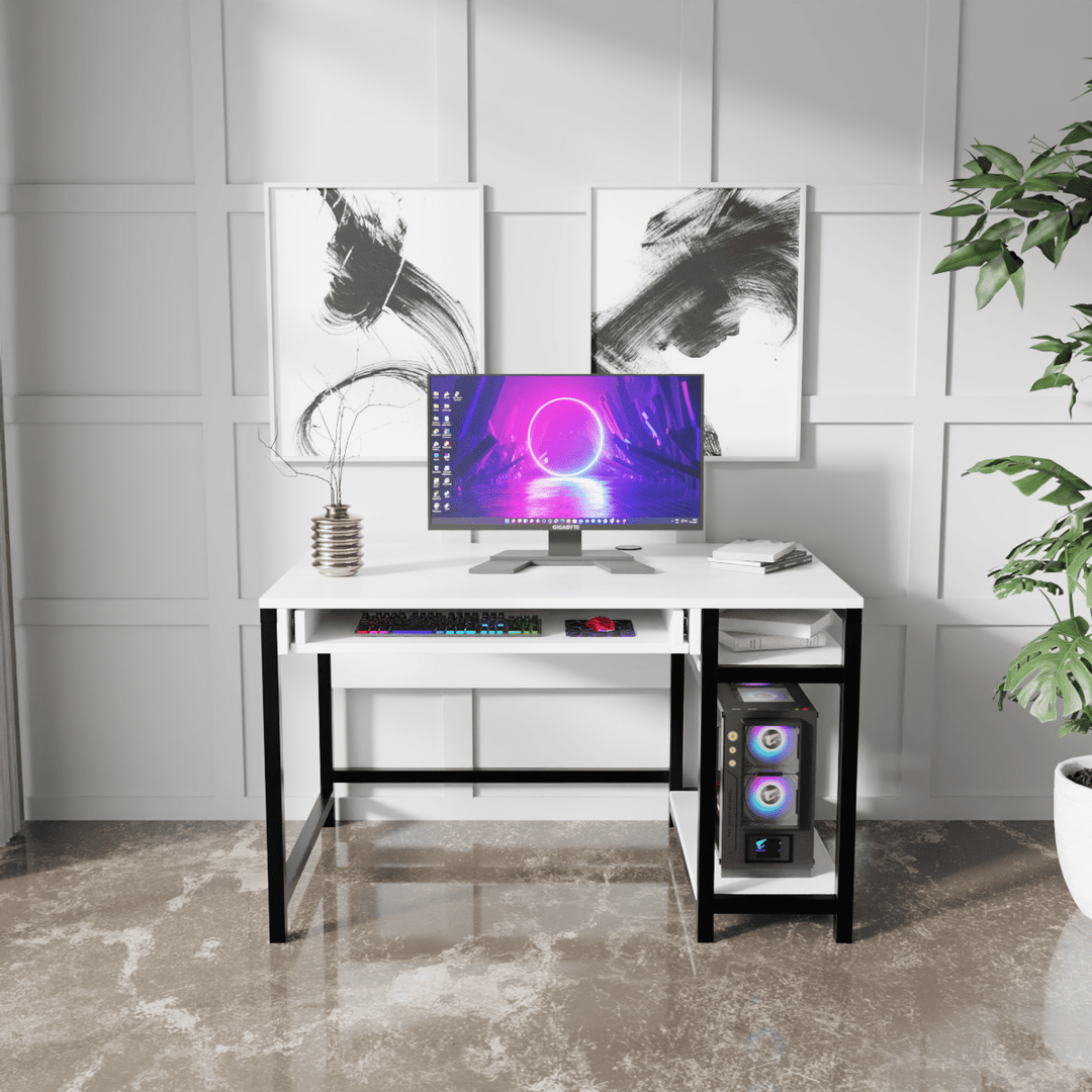 Carter Computer Table With Open Storage | Computer Table | Study Table for Home