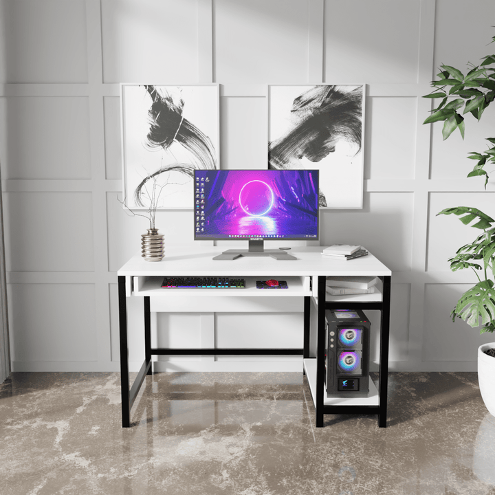 Carter Computer Table With Open Storage | Computer Table | Study Table for Home