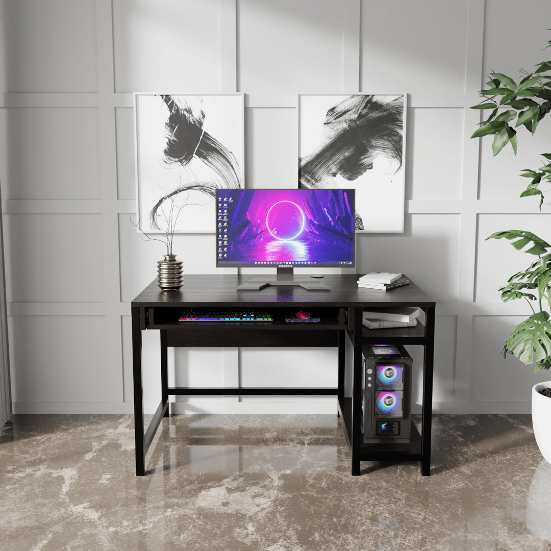 Carter Computer Table With Open Storage | Computer Table | Study Table for Home