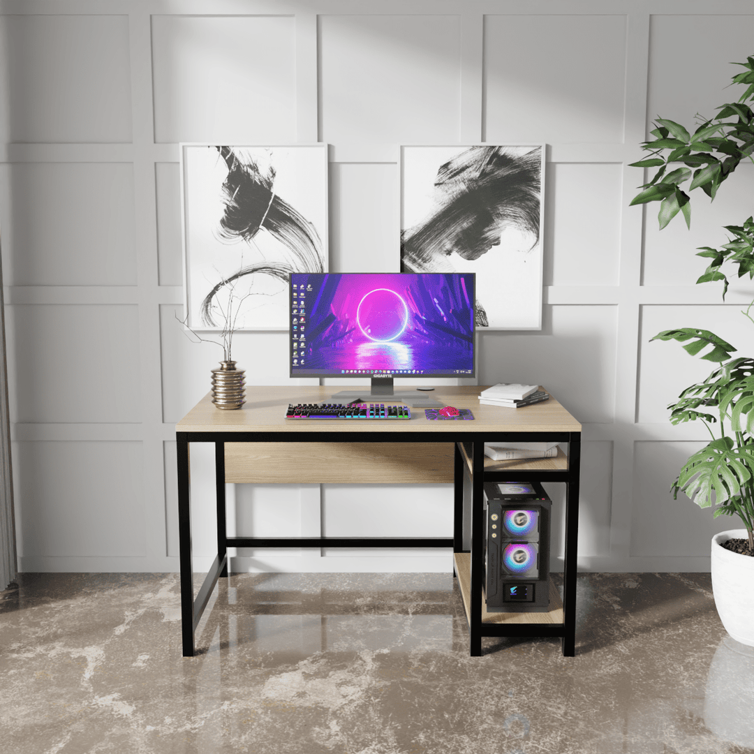 Carter Computer Table With Open Storage | Computer Table | Study Table for Home