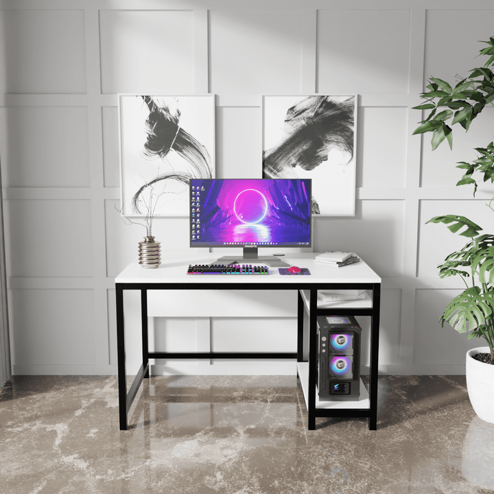 Carter Computer Table With Open Storage | Computer Table | Study Table for Home