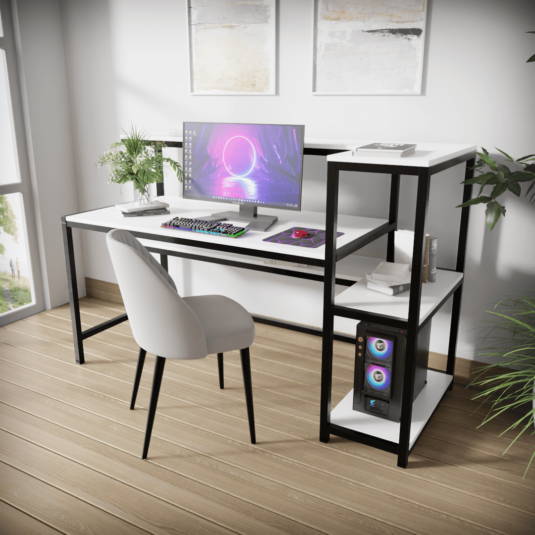 Fronx Computer Table With Open Storage | Computer Table | Study Table for Home