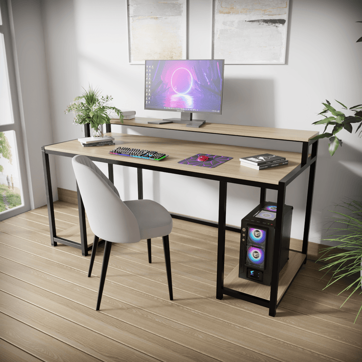 Nexus Computer Table With Open Storage | Computer Table | Study Table for Home
