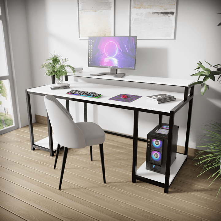 Nexus Computer Table With Open Storage | Computer Table | Study Table for Home