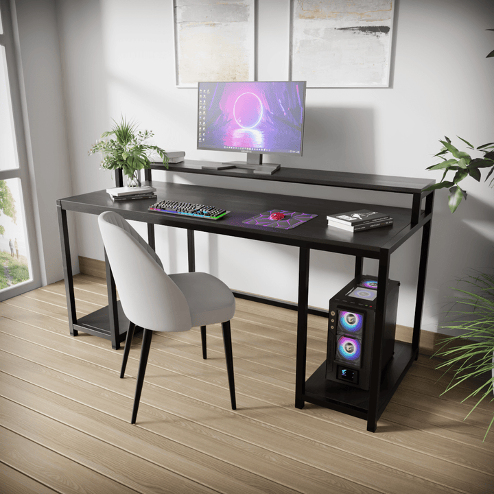 Nexus Computer Table With Open Storage | Computer Table | Study Table for Home
