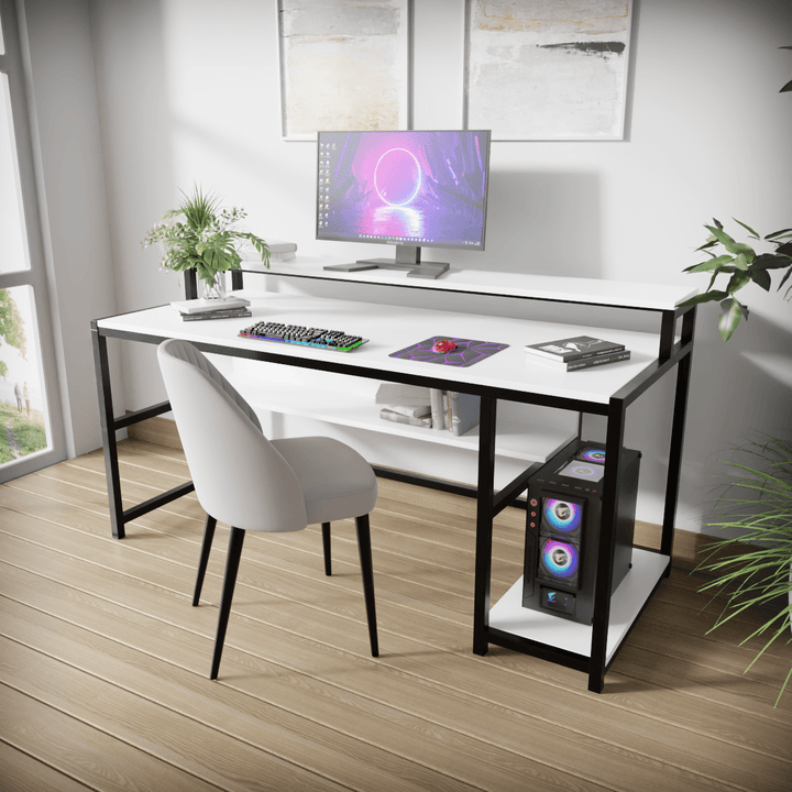 Trio Computer Table With Open Storage | Computer Table | Study Table for Home