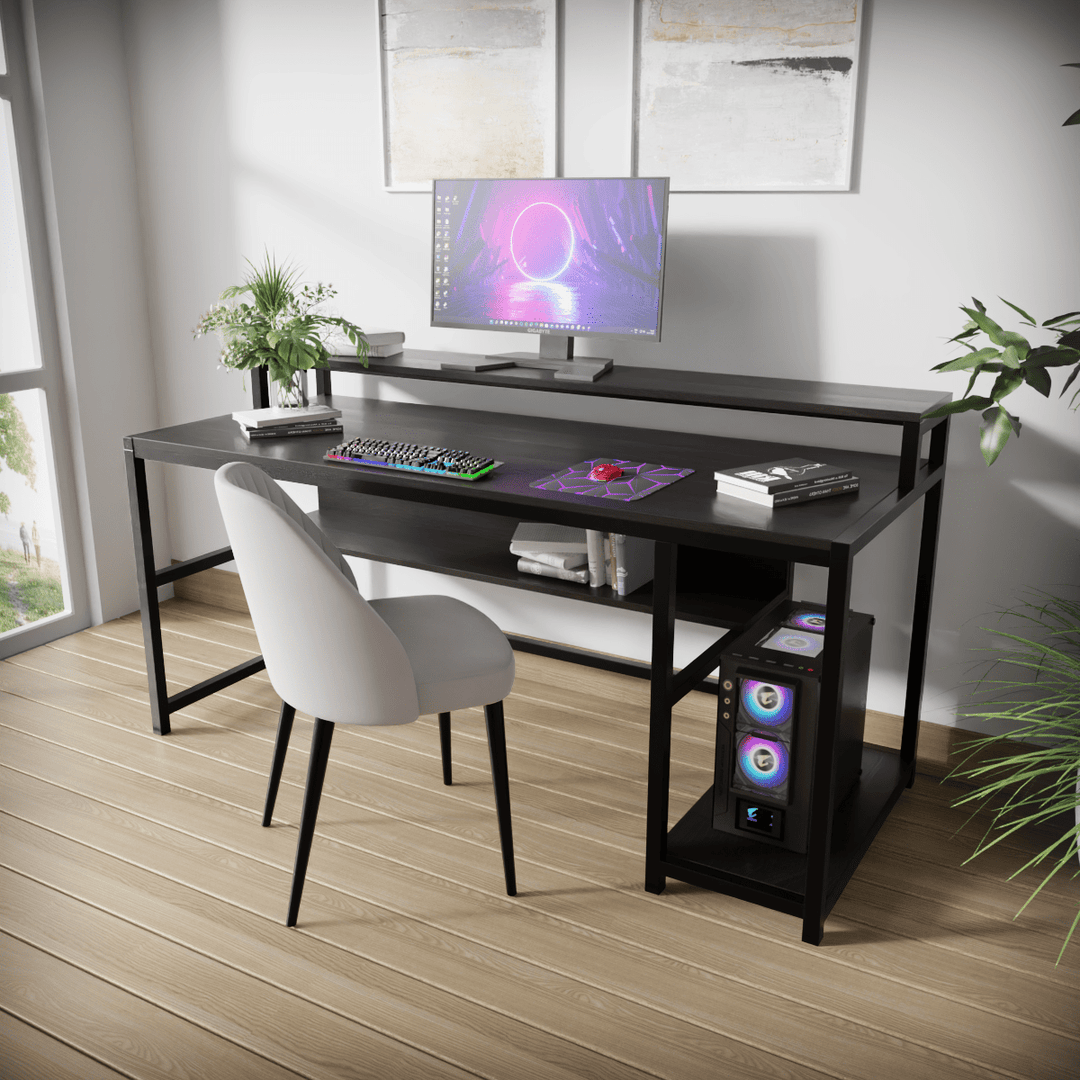 Trio Computer Table With Open Storage | Computer Table | Study Table for Home