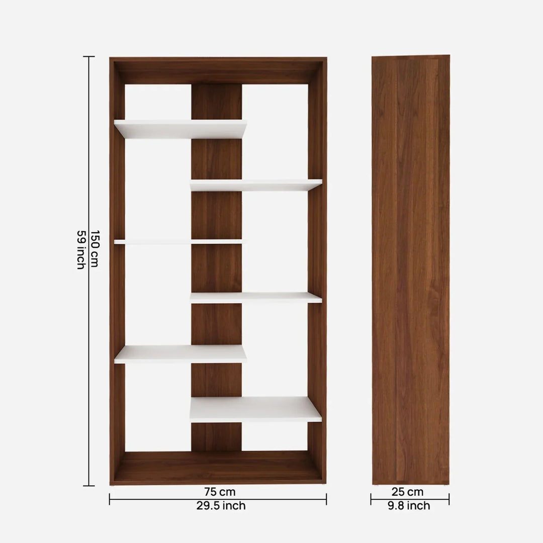 OmkarWood "Vista" Modern Bookcase