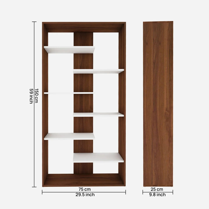 OmkarWood "Vista" Modern Bookcase