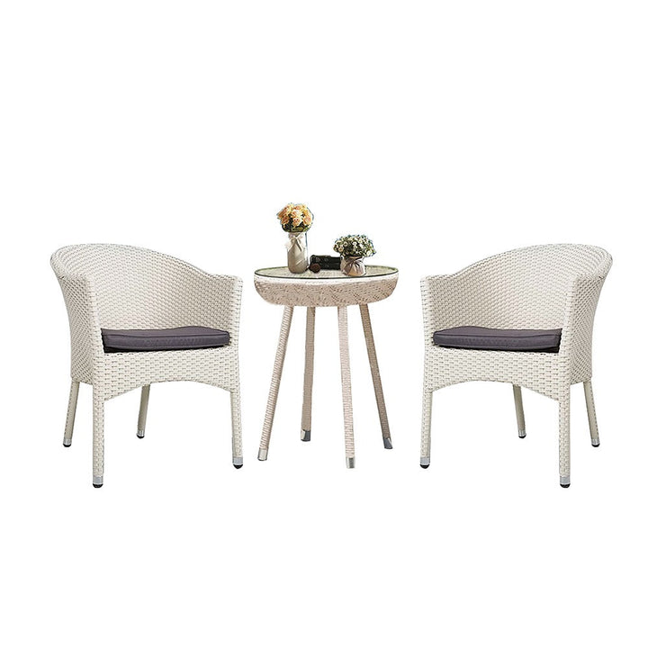 Perlita Outdoor Patio Seating Set 2 Chairs and 1 Table Set